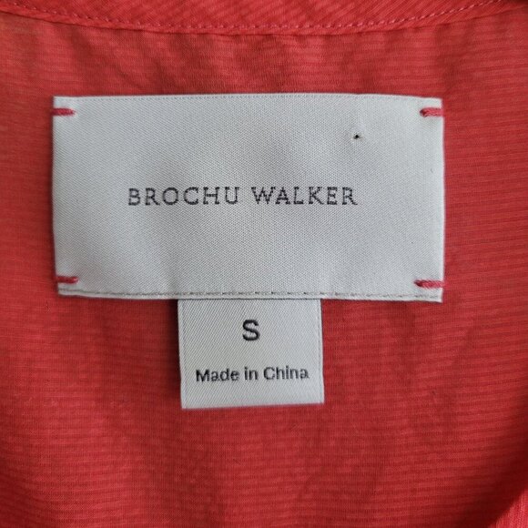 Brochu Walker Semi Sheer Silk Cotton Blend Blouse Size S - Picture 3 of 6
